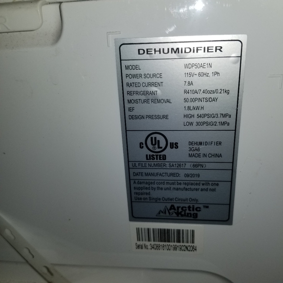 Dehumidifier artic king - Picture 3 of 4